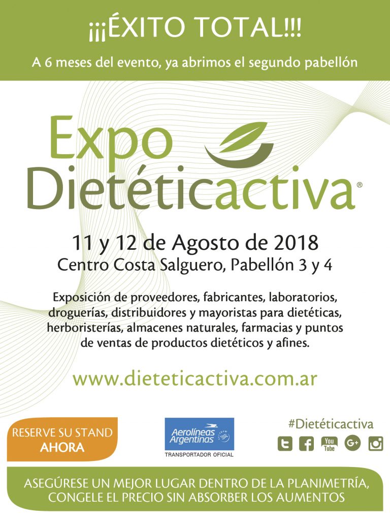 En agosto, vuelve  Expo Dietéticactiva