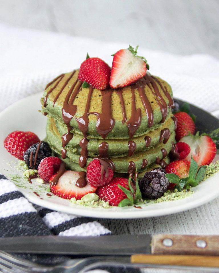 Pancakes de Té verde Matchá