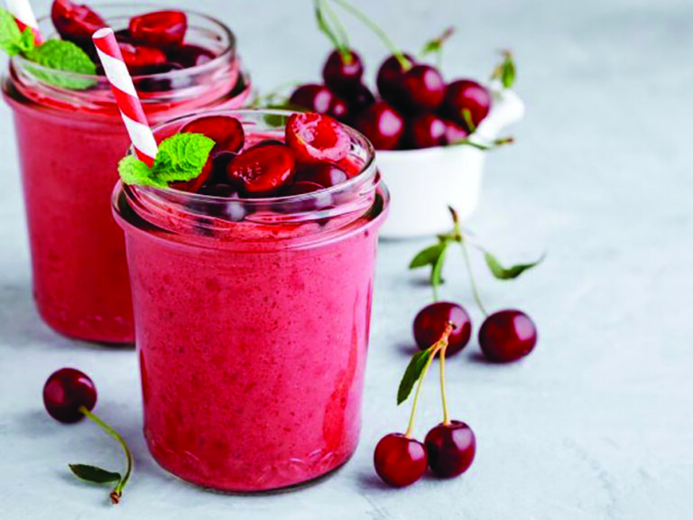 Licuado de cerezas súper antioxidante