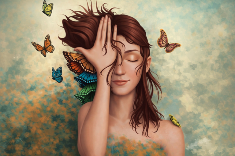 Mujer mariposa