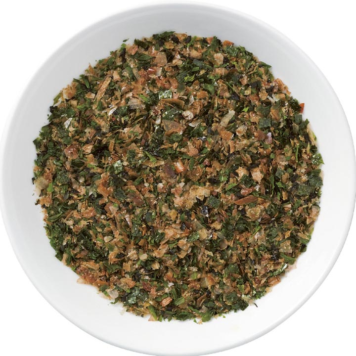 Condimentos con algas y sabor