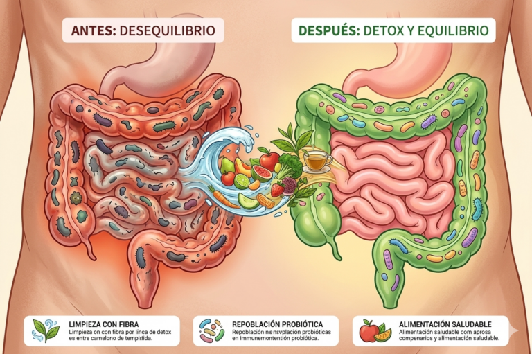 Détox o restauración del equilibrio intestinal
